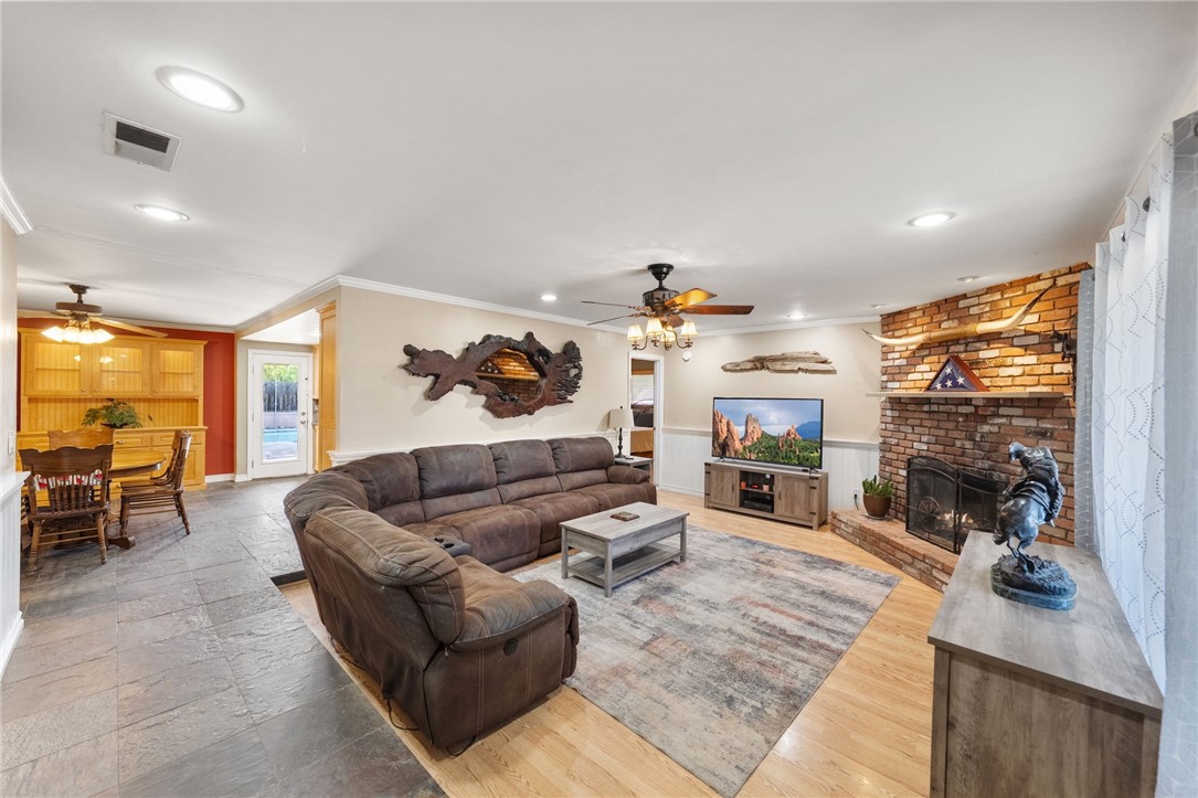 17465 Santa Rosa Mine Road Perris, CA 92570 - Photo 12 of 51 living room open to dining area