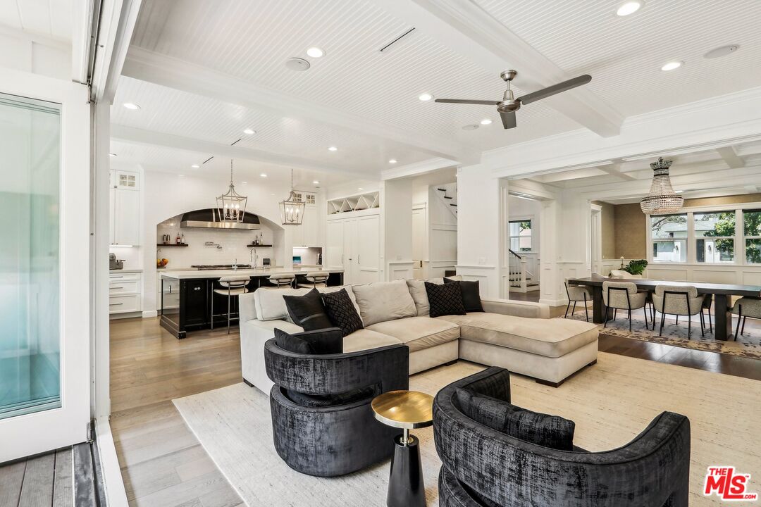 14000 Morrison Street Sherman Oaks, CA 91423 - Photo 10 of 34 a living room with furniture and a view of kitchen