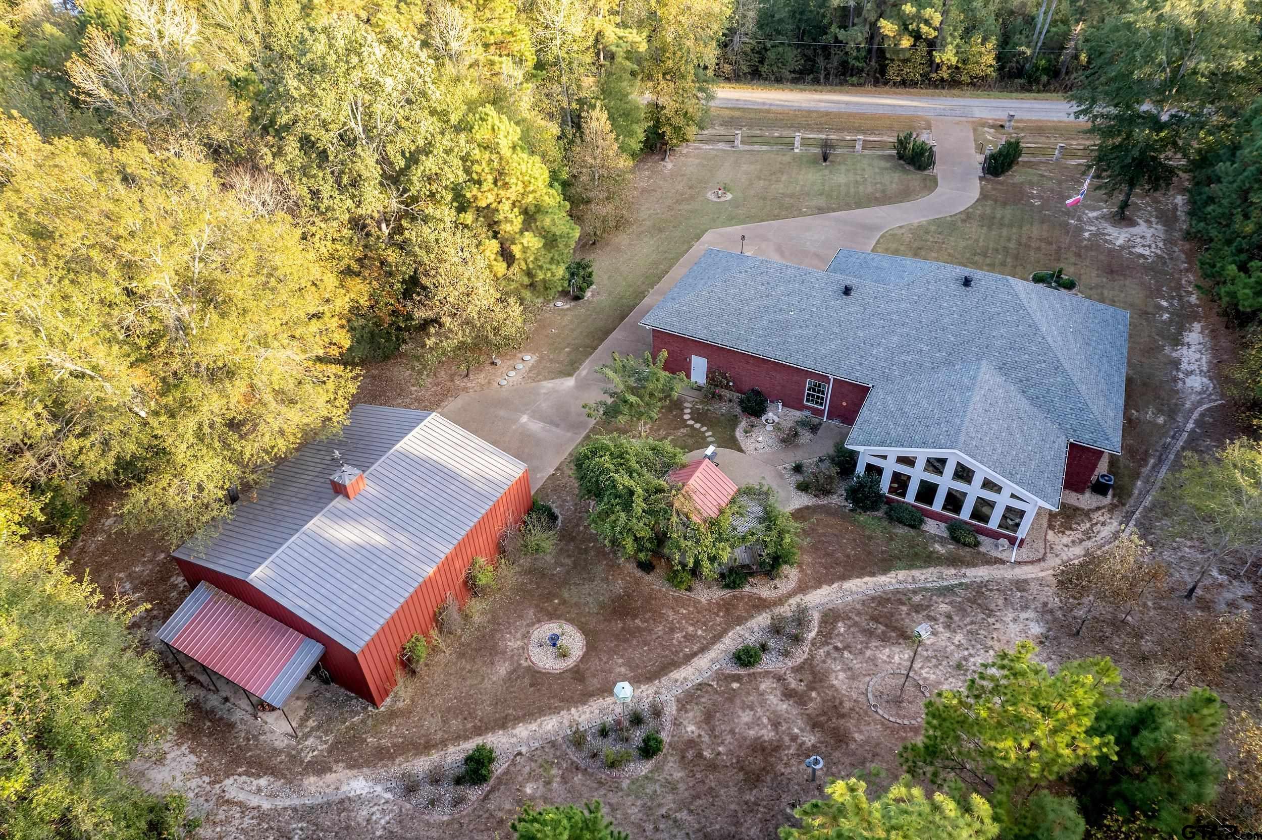 14375 County Road 384 Tyler, TX 75708 - Photo 6 of 48 an aerial view of a house