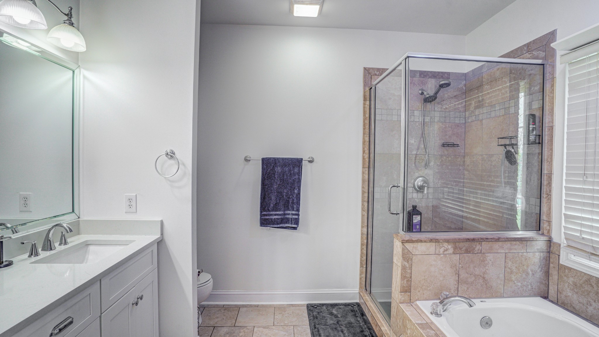 1828 Weaver Branch Road Piney Flats, TN 37686 - Photo 41 of 54 a bathroom with a shower sink vanity and mirror