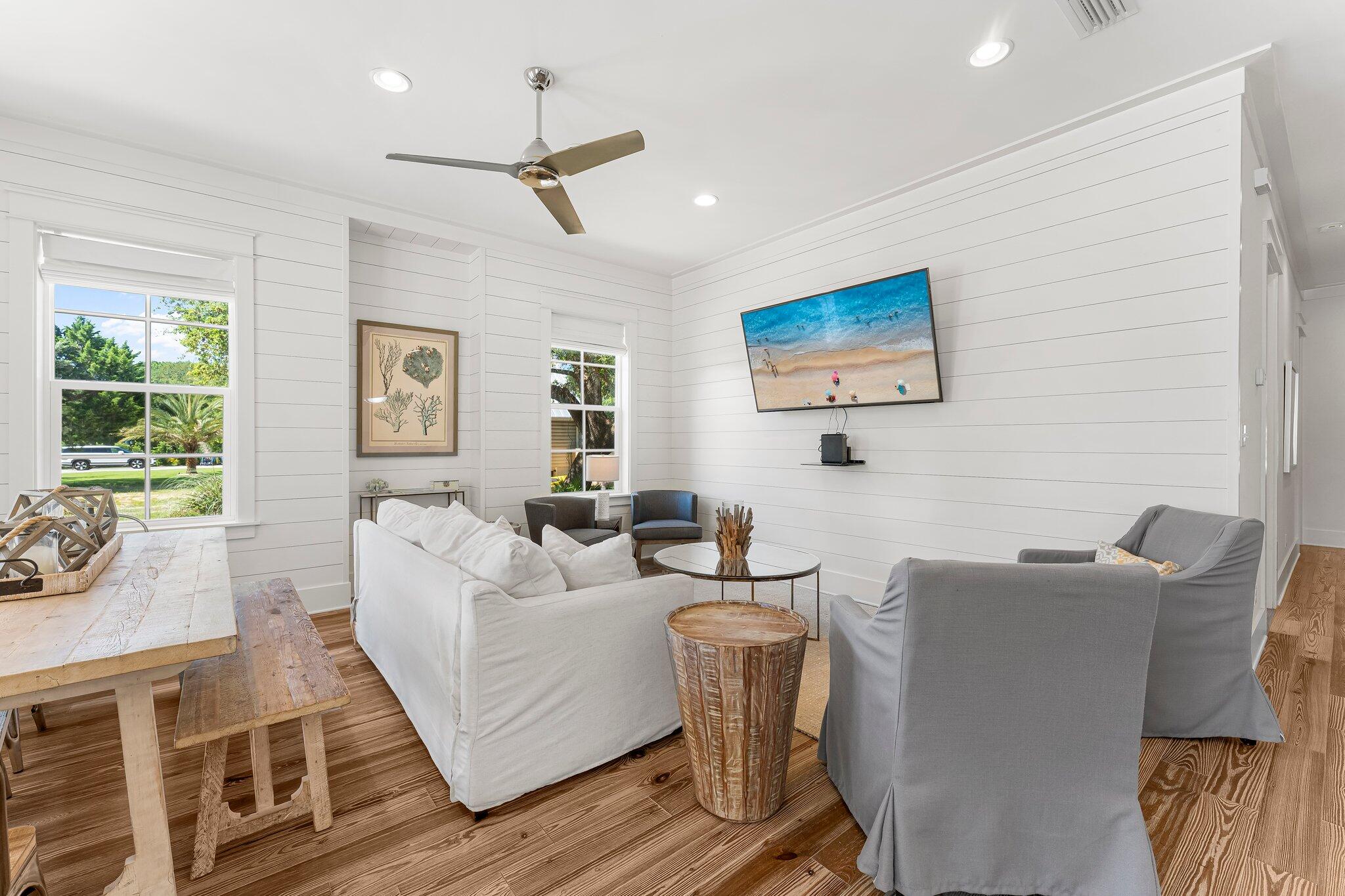 515 Seacrest Drive Inlet Beach, FL 32461 - Photo 16 of 62 a living room with furniture and a large window