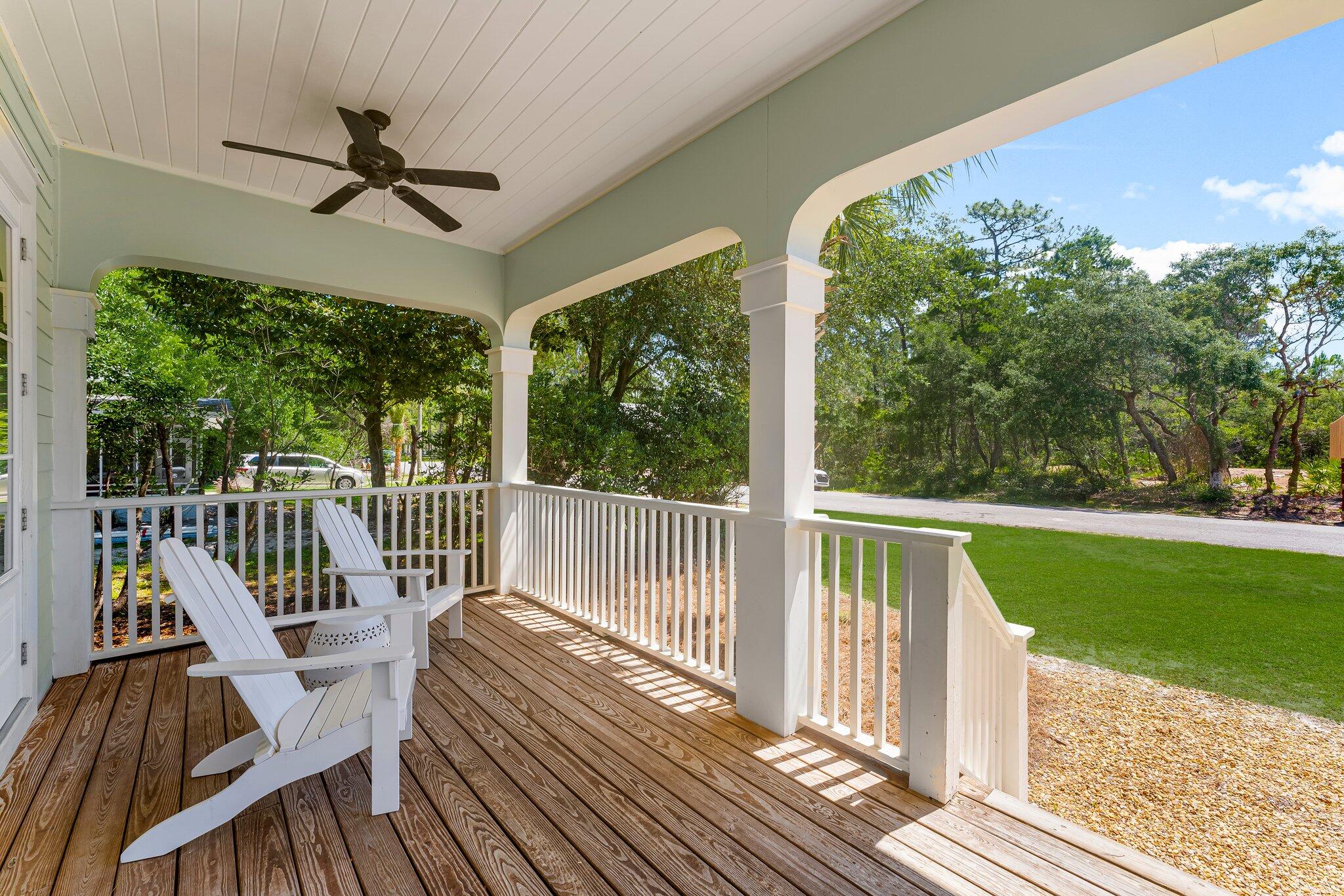 515 Seacrest Drive Inlet Beach, FL 32461 - Photo 18 of 62 a view of a balcony with furniture