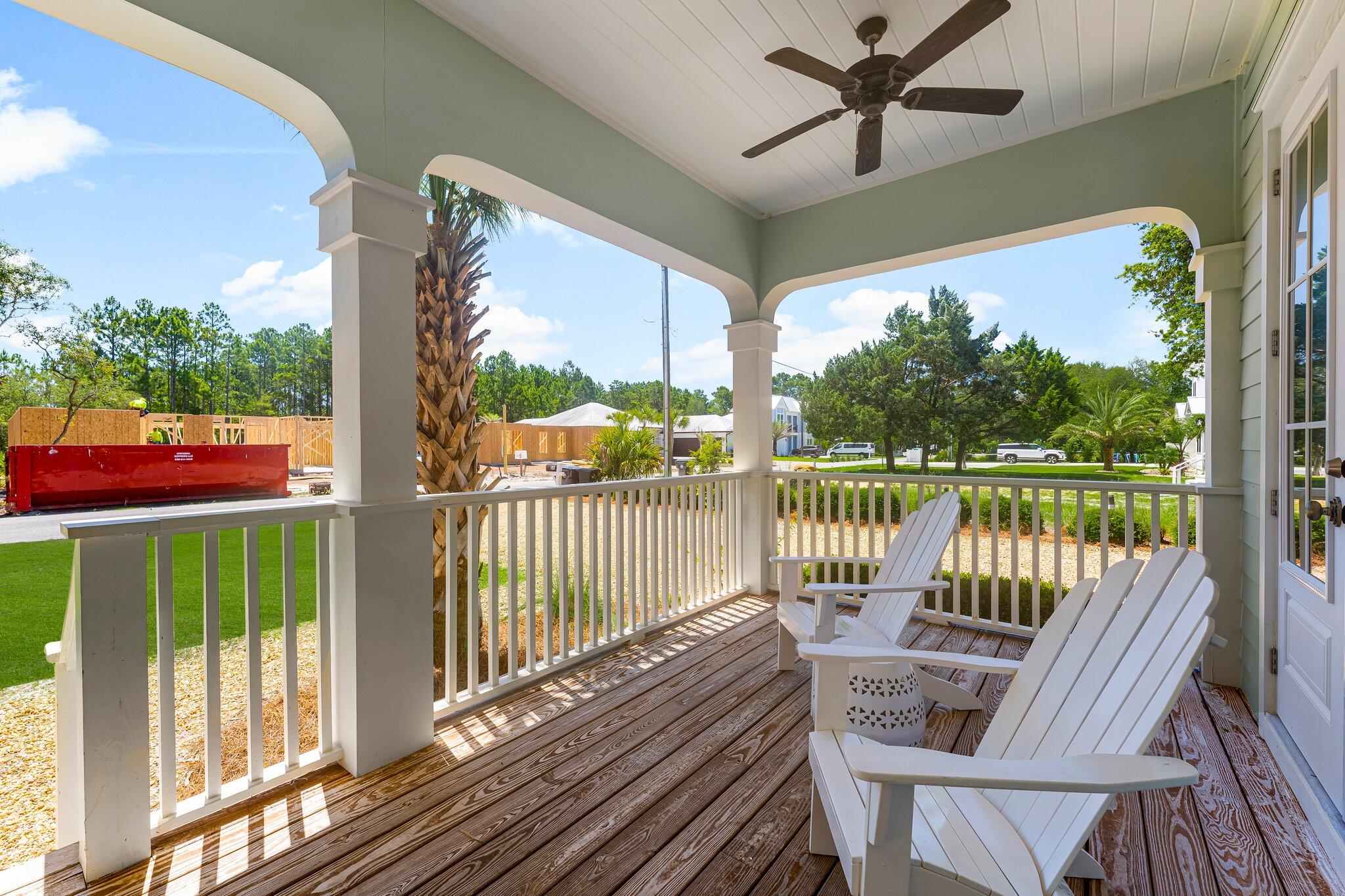 515 Seacrest Drive Inlet Beach, FL 32461 - Photo 19 of 62 a view of a balcony with furniture
