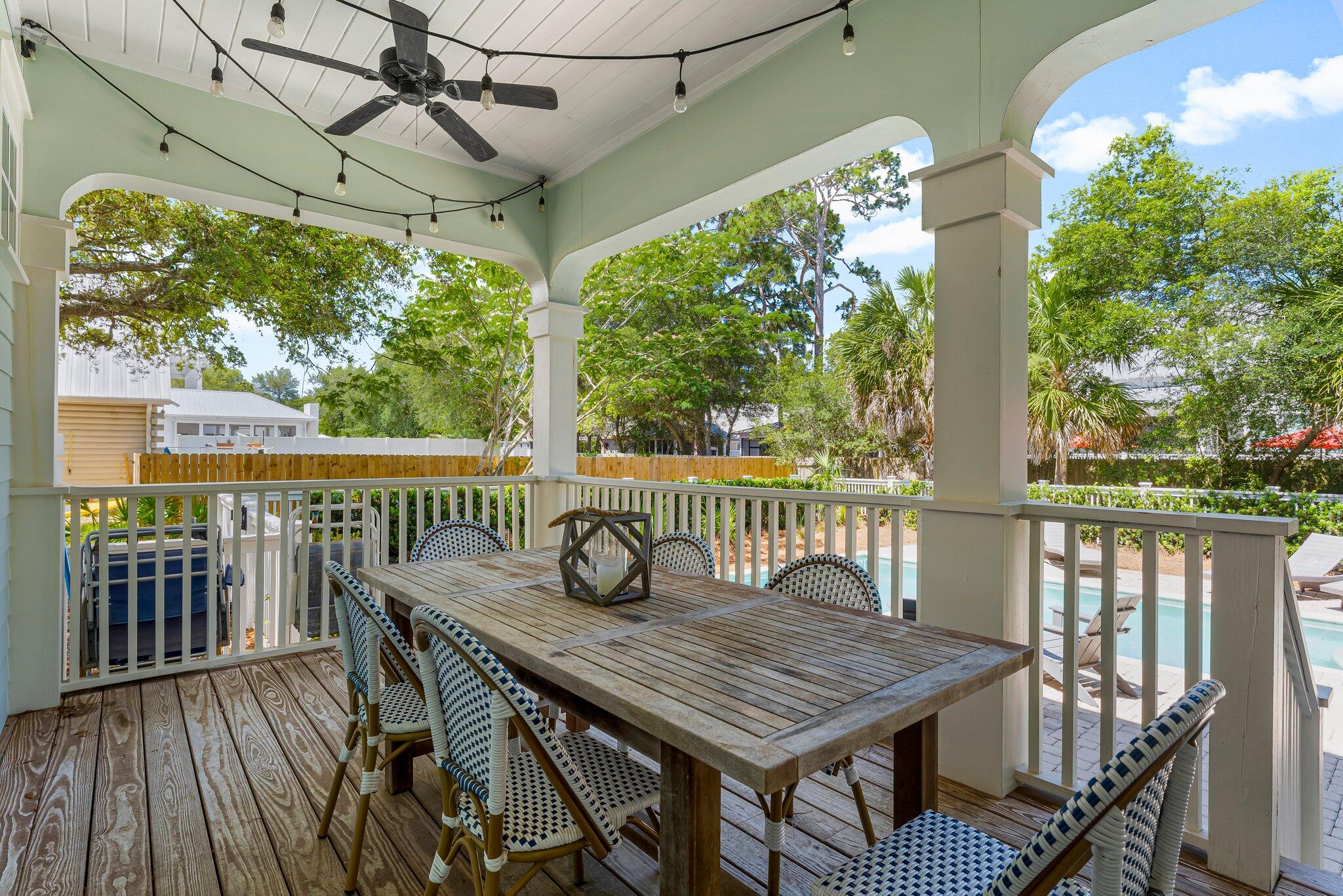 515 Seacrest Drive Inlet Beach, FL 32461 - Photo 24 of 62 a view of a balcony with furniture