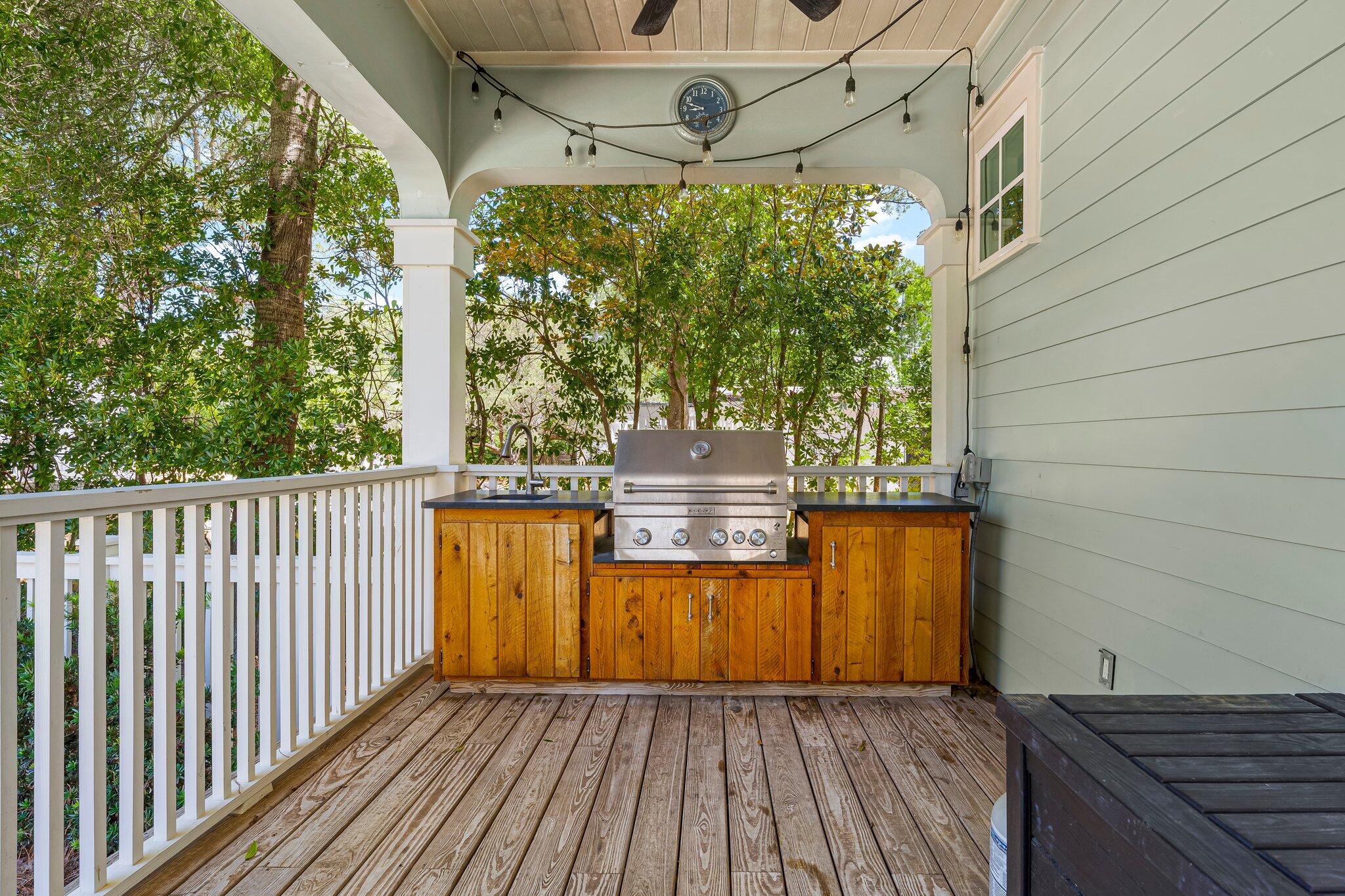 515 Seacrest Drive Inlet Beach, FL 32461 - Photo 25 of 62 a view of a porch with wooden floor