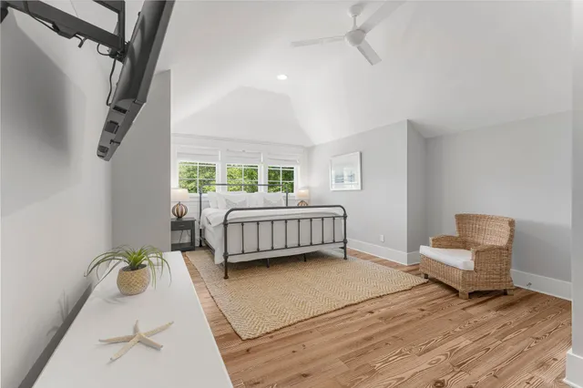 a bathroom with a sink vanity and mirror