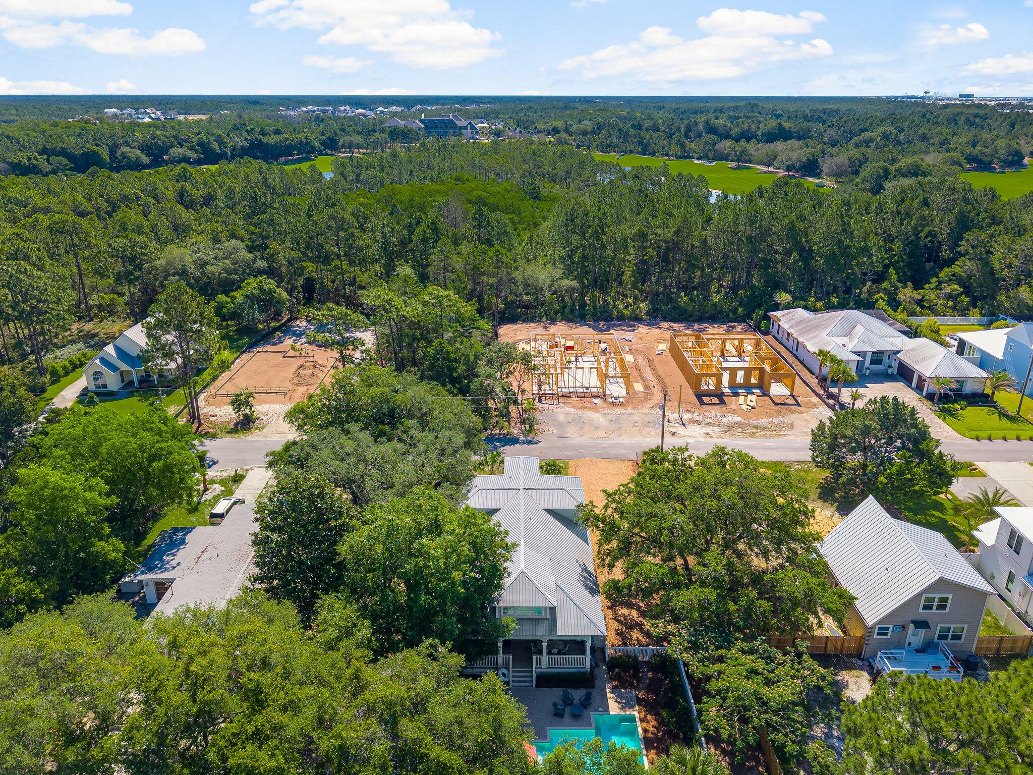 515 Seacrest Drive Inlet Beach, FL 32461 - Photo 61 of 62 an aerial view of a house with garden space and outdoor space