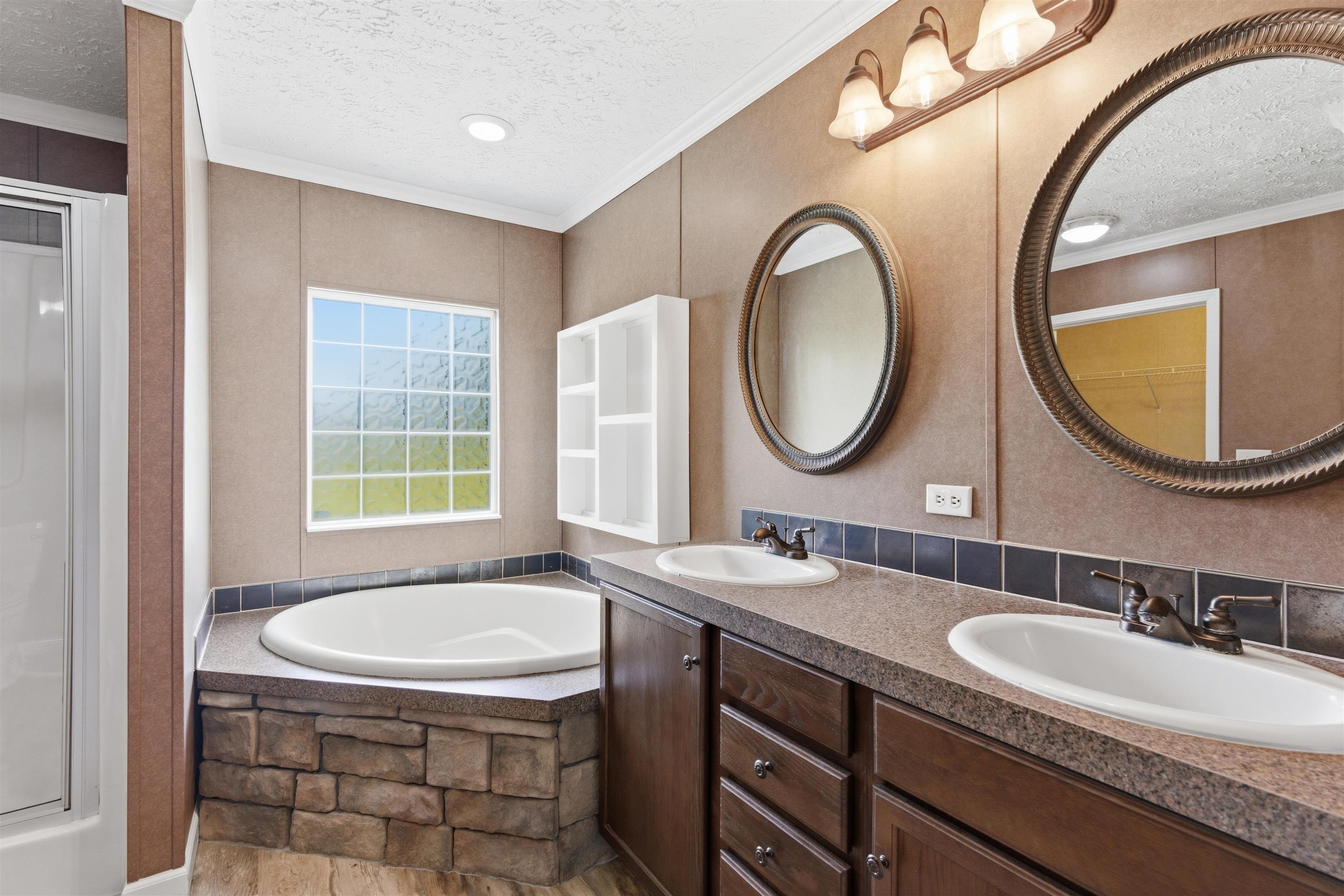 4045 Hobe Webb Road Ripley, TN 38063 - Photo 17 of 37 Double Vanity, Tub, Walk In Shower