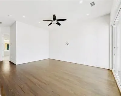 a view of a city with tall buildings