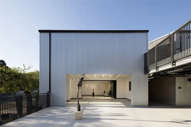 a swimming pool with a outdoor seating