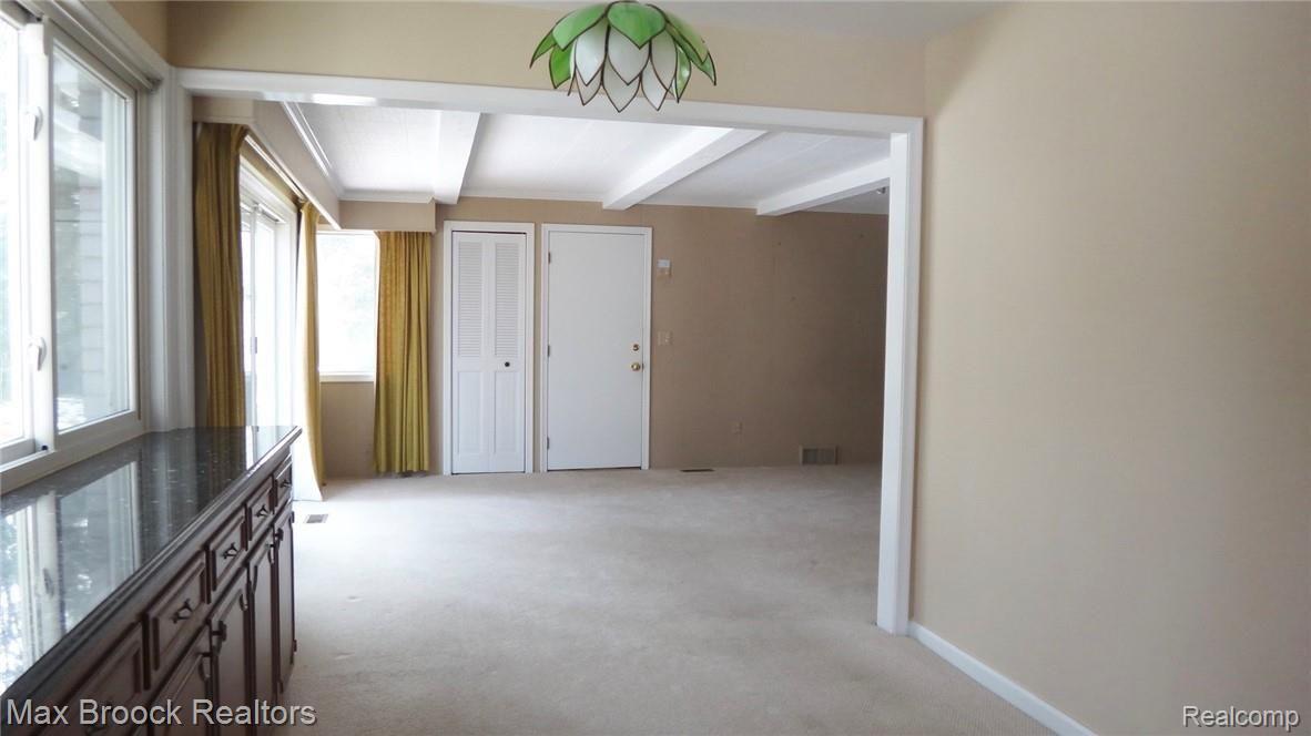 295 Cloverly Road Grosse Pointe, MI 48236 - Photo 18 of 40 View into GR--IMAGINE the wall on the right here is gone and your Kitchen/Great Room is open concept with a mudroom too!