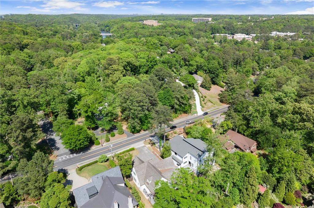 4240 Paces Ferry Road Southeast Atlanta, GA 30339 - Photo 63 of 66 an aerial view of a house with a yard