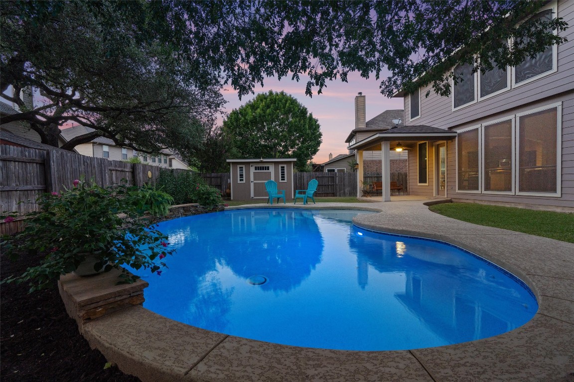 1425 Naranjo Drive Georgetown, TX 78628 - Photo 3 of 38 a view of a house with swimming pool and porch with furniture