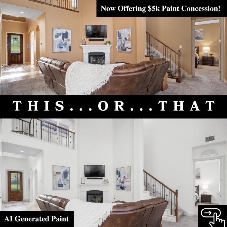 1425 Naranjo Drive Georgetown, TX 78628 - Photo 33 of 38 a view of living room with furniture and flat screen tv