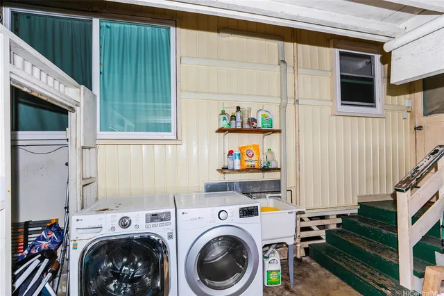 a view of storage and utility room