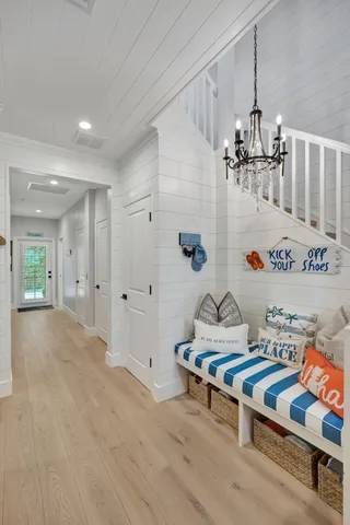 a living room with furniture fireplace and a flat screen tv