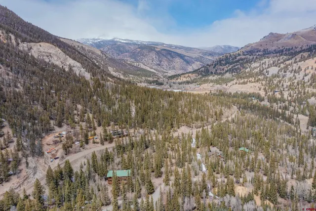 a view of a row yard