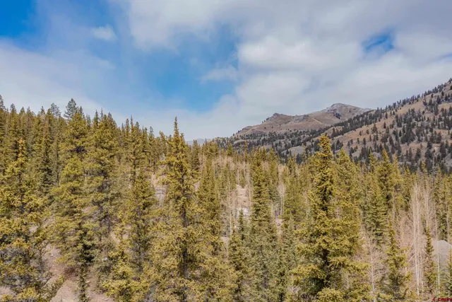 a view of lake and mountain