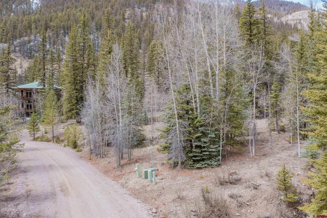 a view of a pathway with a yard