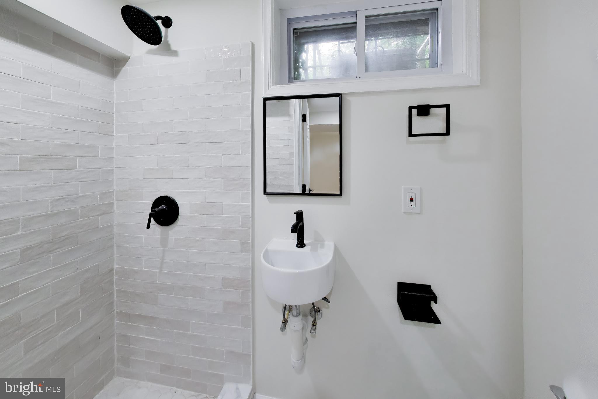 186 Forrester Street Southwest Washington, DC 20032 - Photo 23 of 32 a bathroom with a sink and a mirror