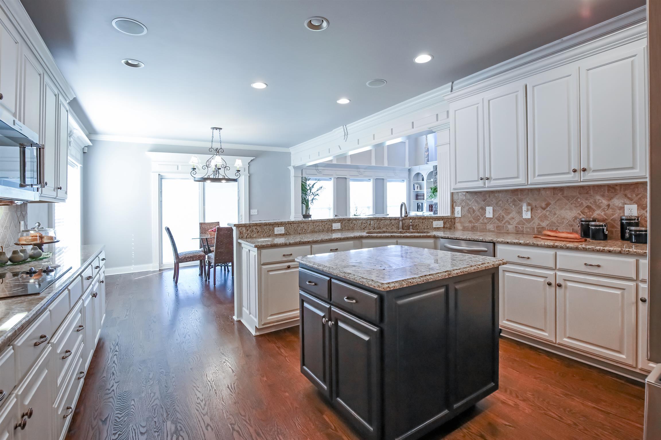 5332 Sherrington Road Murfreesboro, TN 37128 - Photo 8 of 29 Kitchen with center island and custom cabinetry
