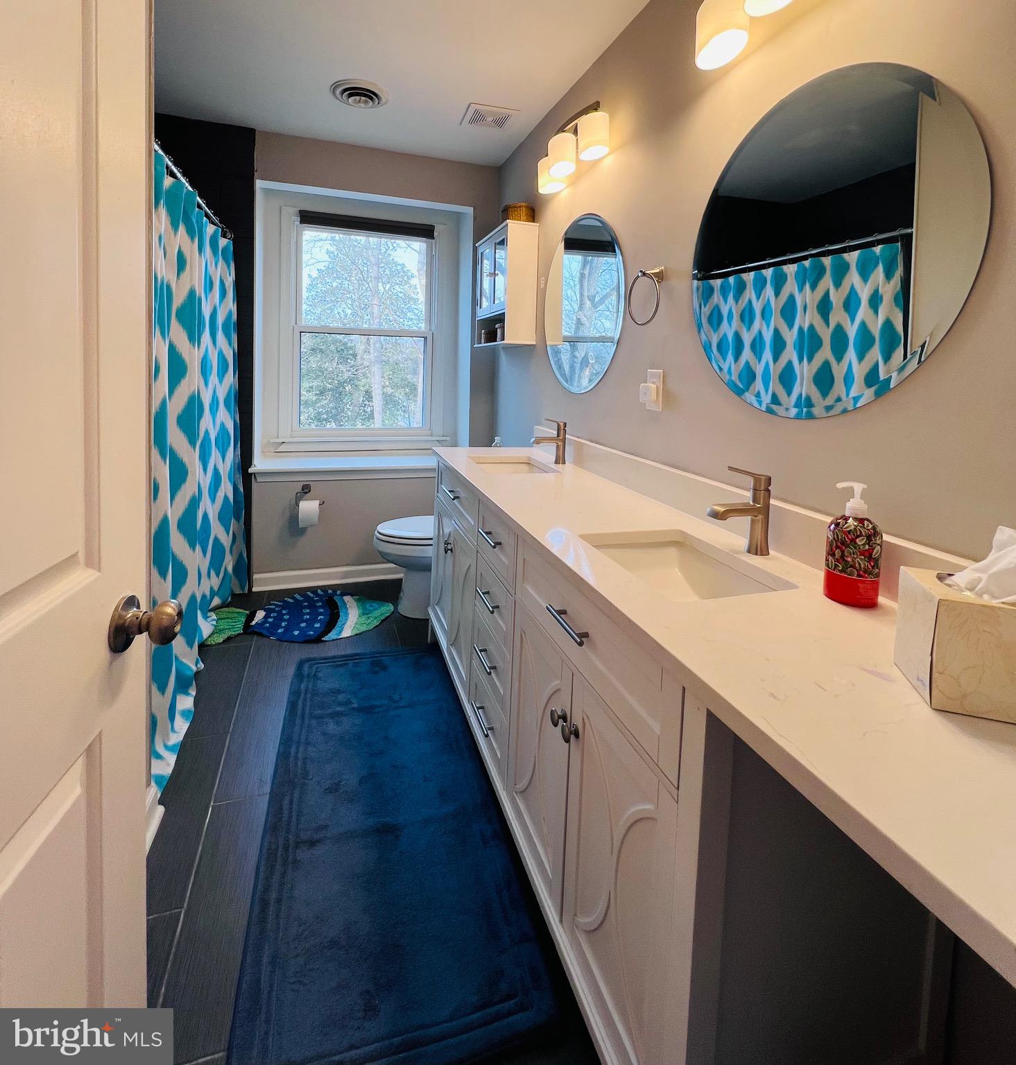 436 Thompson Circle Colonial Beach, VA 22443 - Photo 29 of 40 a bathroom with a double vanity sink and a mirror