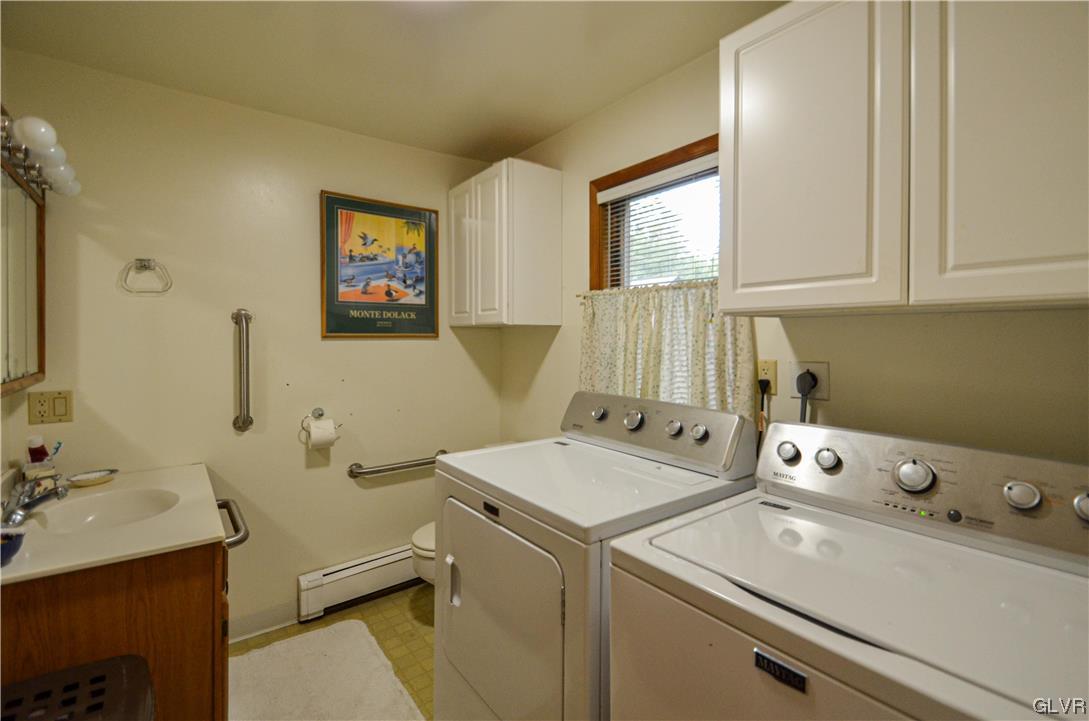 234 Rinker Road Stroudsburg, PA 18360 - Photo 21 of 49 a utility room with dryer and washer