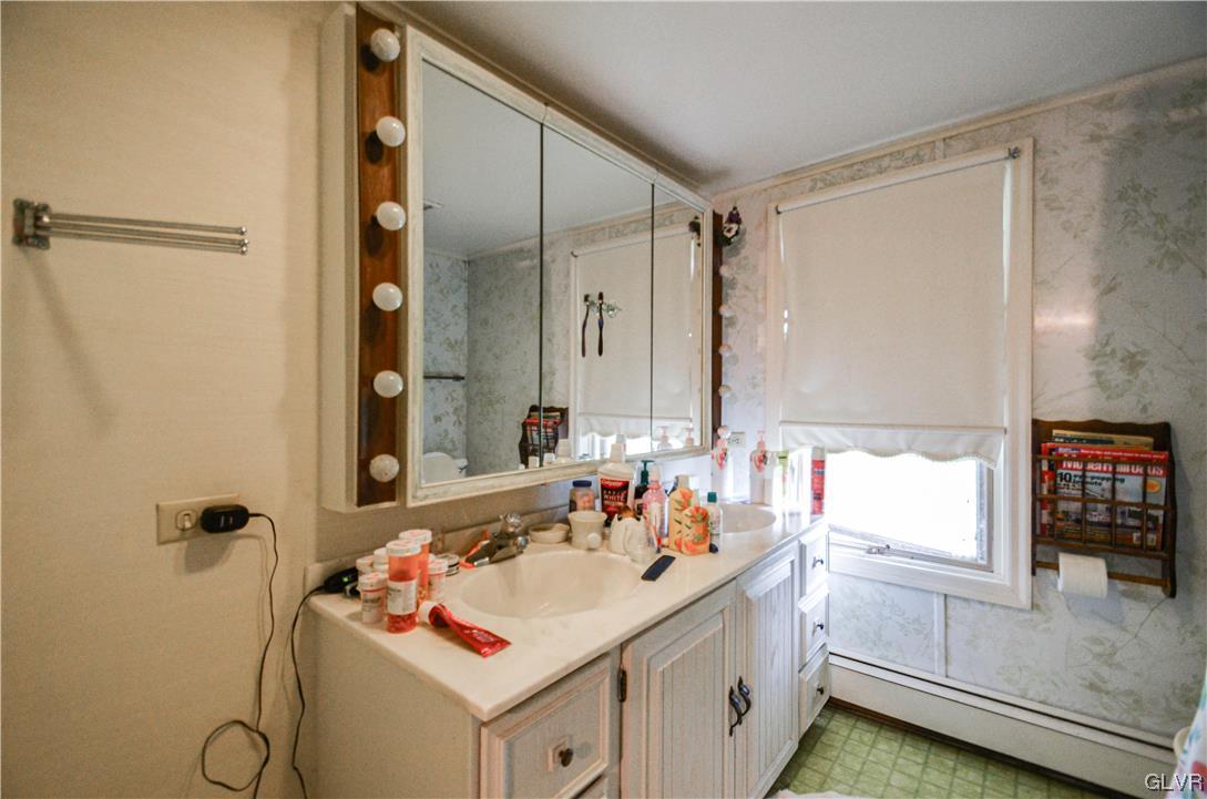 234 Rinker Road Stroudsburg, PA 18360 - Photo 32 of 49 a bathroom with a sink and a mirror