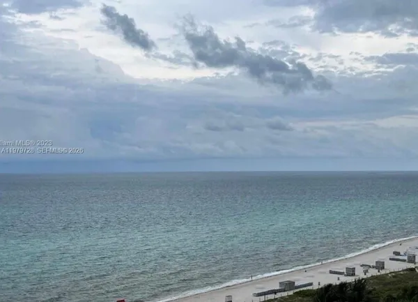 a view of an ocean beach