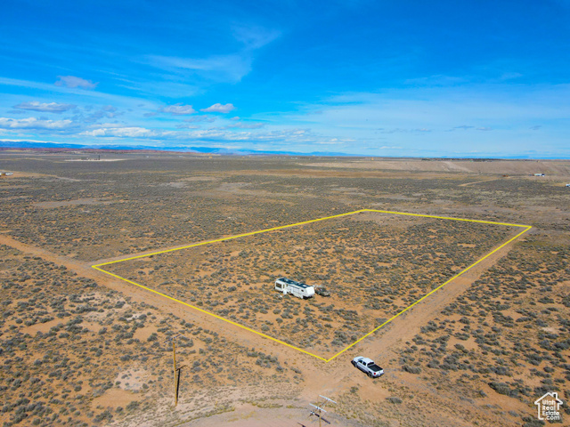 6000 South Well Road East, Unit 6 Duchesne, UT 84021 - Photo 3 of 12 Overview of rural landscape with property parcel outlined