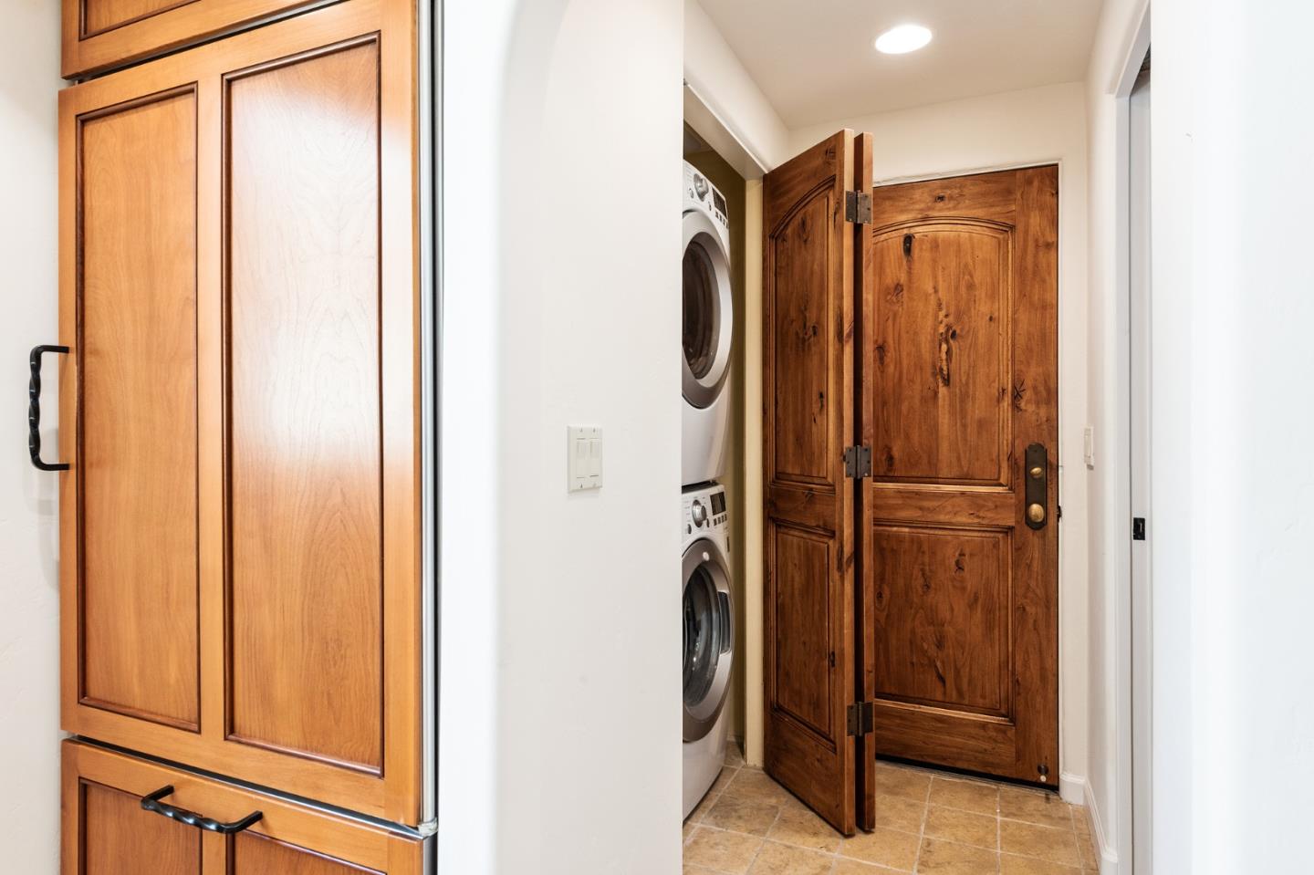 26335 Rio Avenue Carmel, CA 93923 - Photo 19 of 56 a bathroom with a shower and a glass door