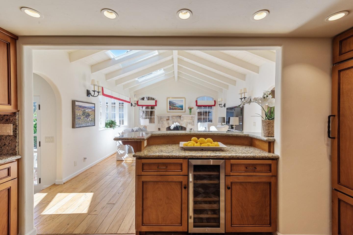 26335 Rio Avenue Carmel, CA 93923 - Photo 20 of 56 a view of kitchen island with furniture and window