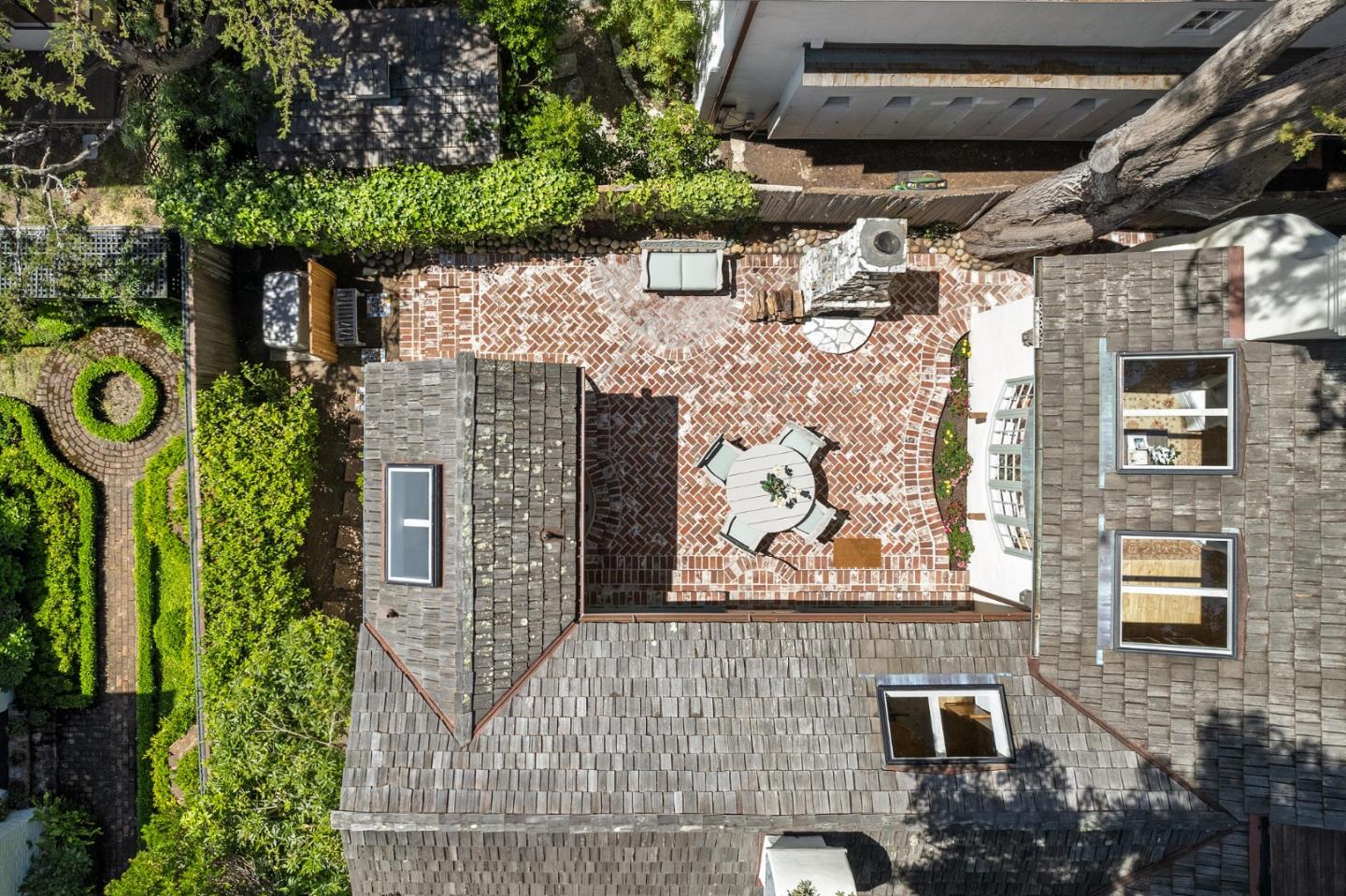 26335 Rio Avenue Carmel, CA 93923 - Photo 46 of 56 an aerial view of a house with a backyard space
