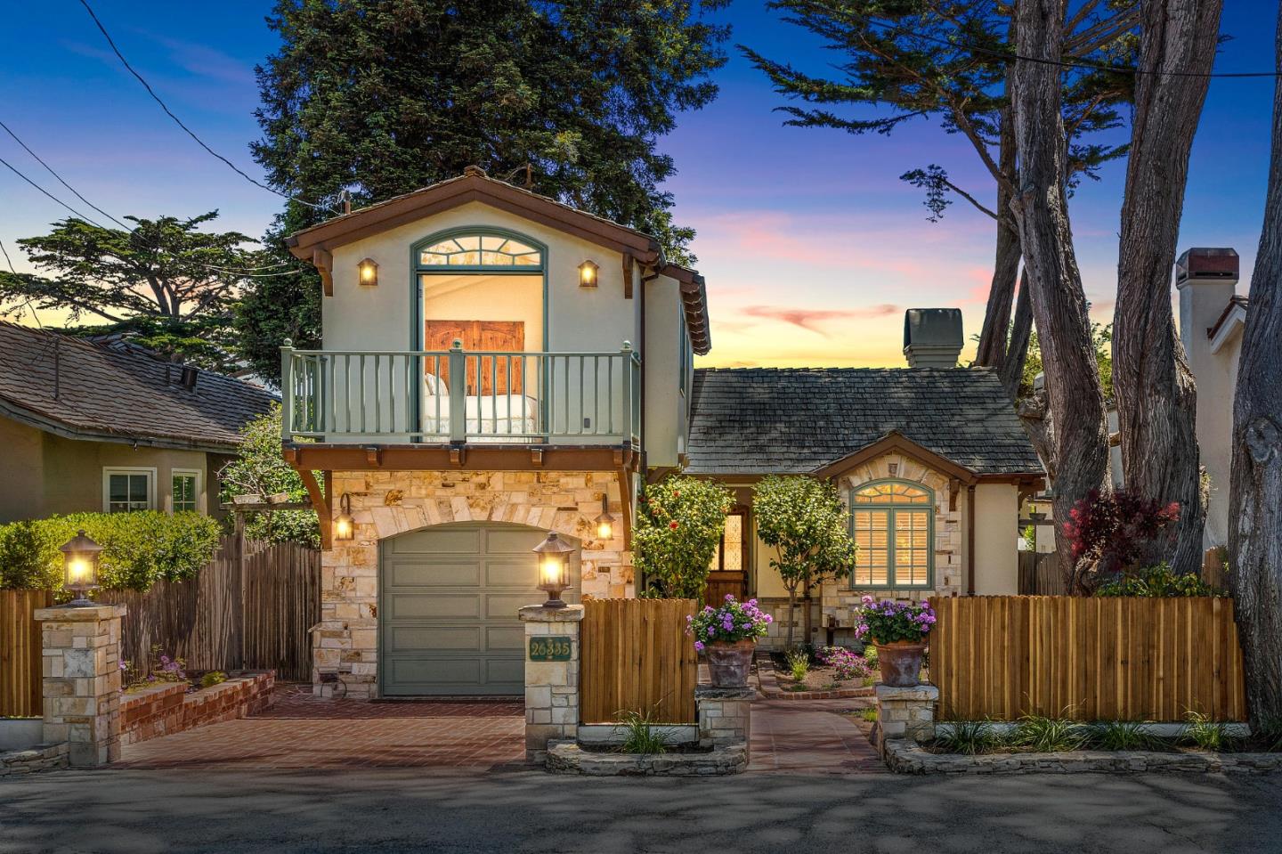 26335 Rio Avenue Carmel, CA 93923 - Photo 55 of 56 a front view of a house with a porch