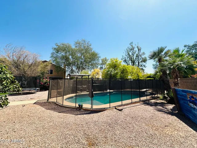 a view of a park with slide