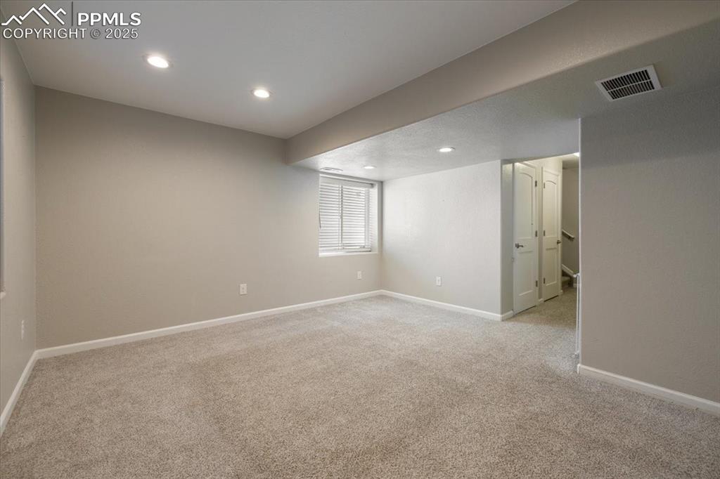 13038 Devil's Thumb Place Peyton, CO 80831 - Photo 31 of 44 Basement flex space could be used for a Family Room, Game Room, Play Room or Gym.