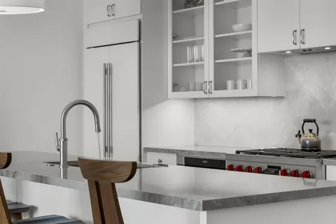 a living room with furniture and a couch