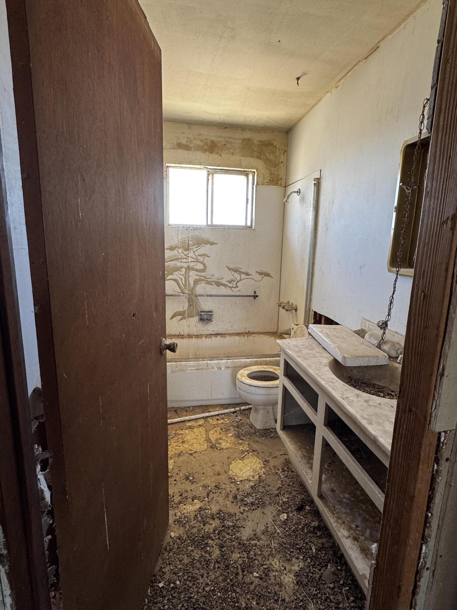 757 Mt Nebo Road Joshua Tree, CA 92252 - Photo 9 of 17 a bathroom with a toilet sink and mirror