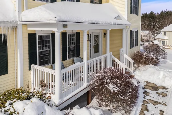 front view of a house with a porch