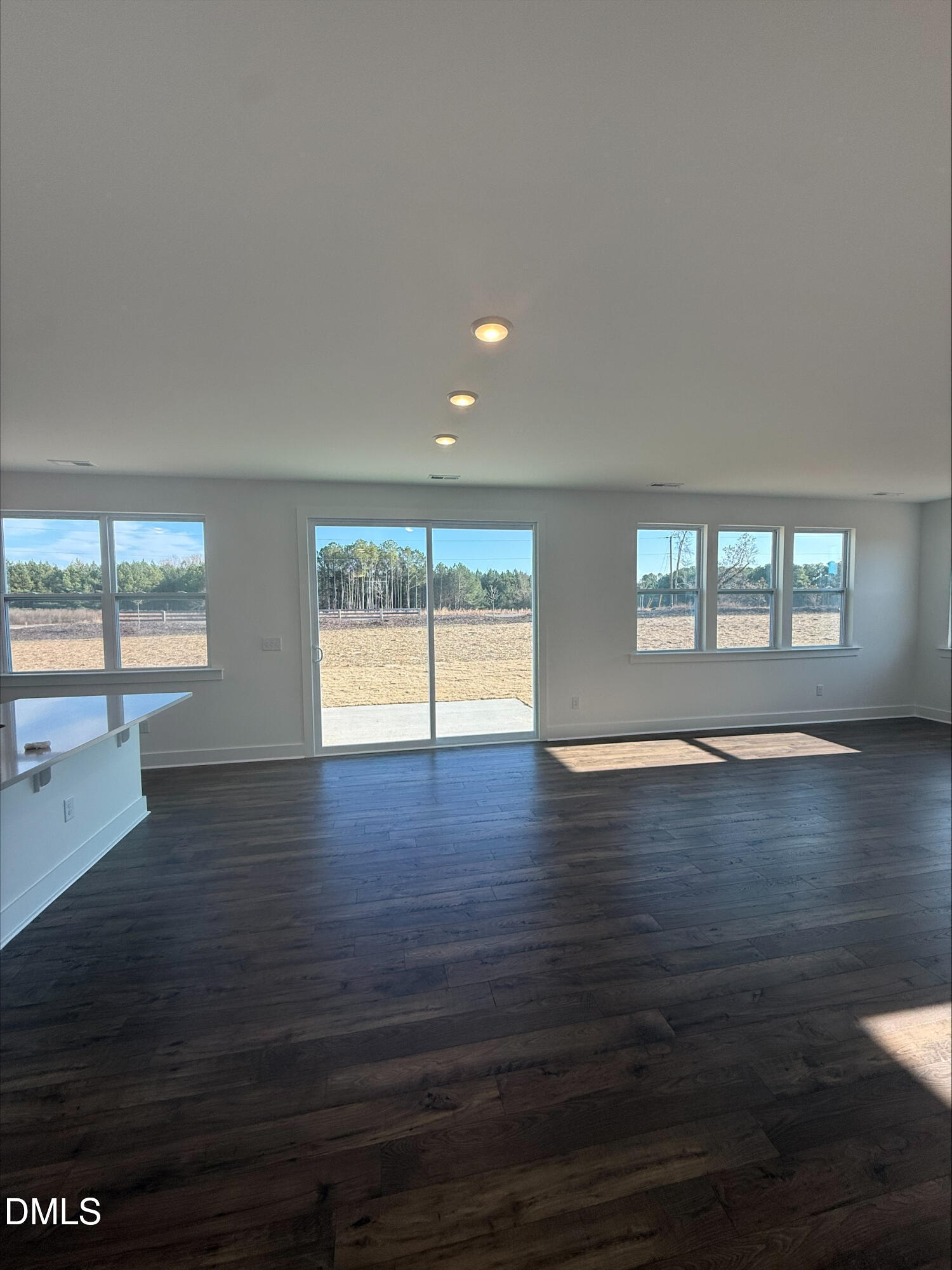 263 Kindness Drive Lillington, NC 27546 - Photo 16 of 37 an empty room with wooden floor and windows