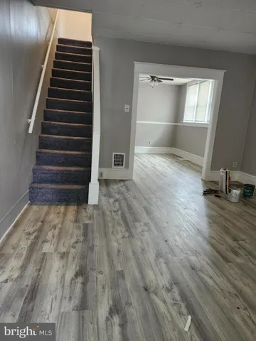wooden floor in an empty room with wooden floor