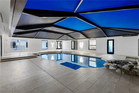 a view of a indoor swimming pool