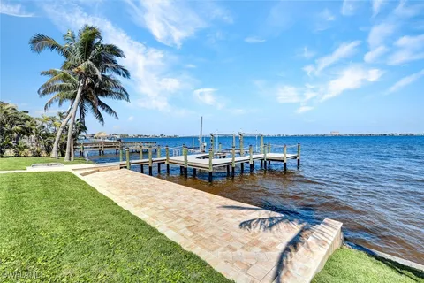 a view of a backyard with a garden