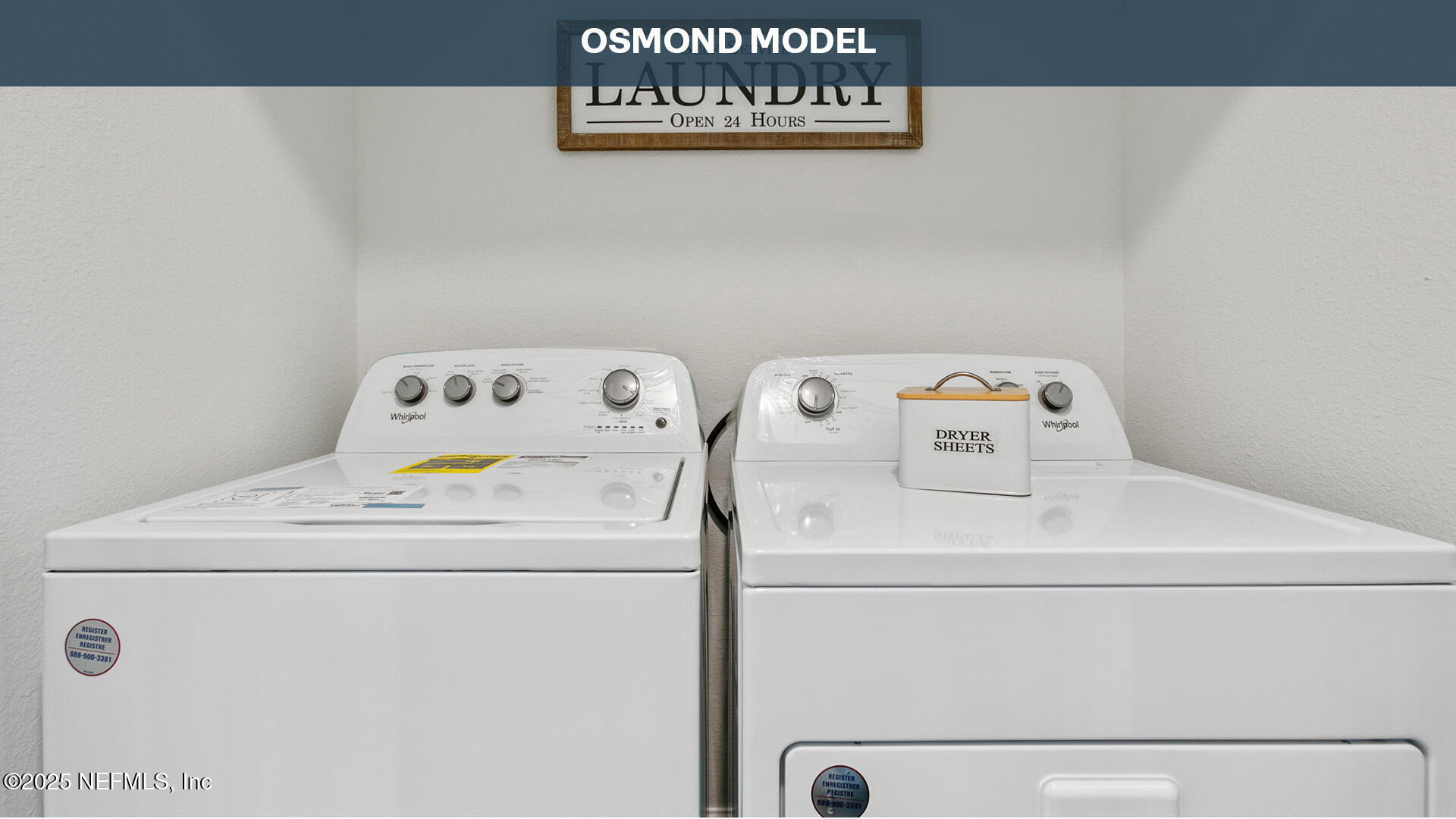 71 Montellano Road St. Augustine, FL 32084 - Photo 22 of 34 a utility room with dryer and washer