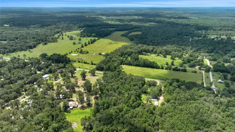 a view of a lake with a houses
