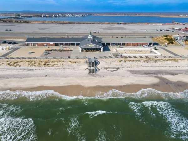 a view of an ocean and beach