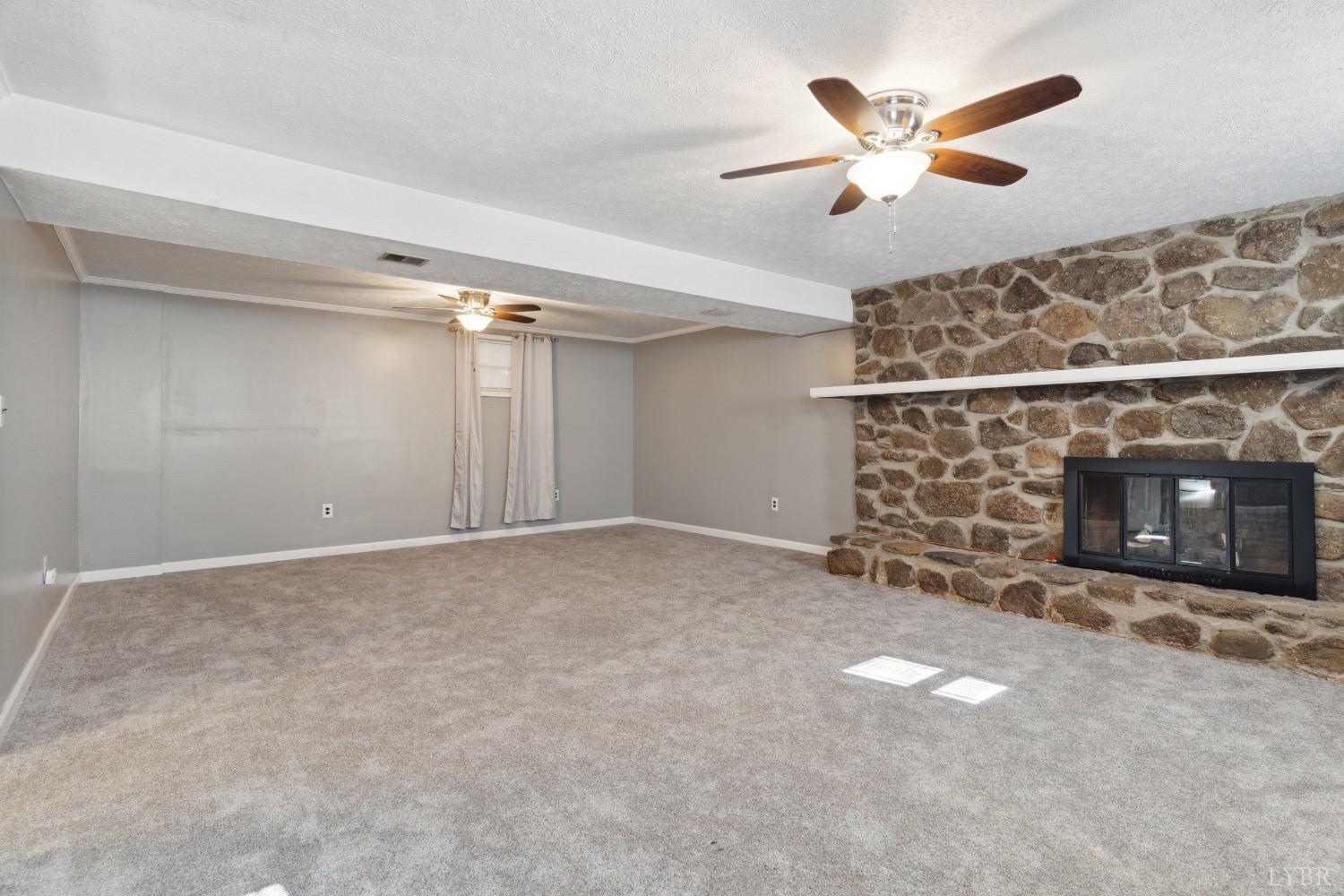 311 Bob Circle Forest, VA 24551 - Photo 49 of 61 en empty room with windows and fireplace