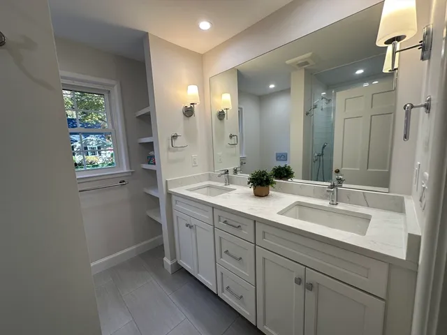 a view of a bath tub