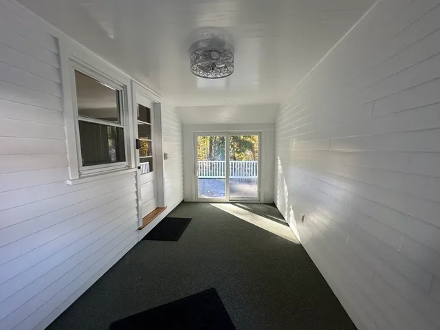 a view of a wooden deck