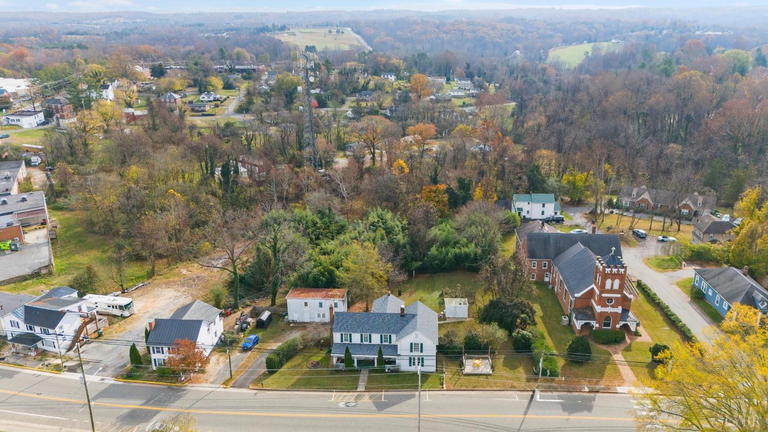 243 South Main Street Amherst, VA 24521 - Photo 54 of 57 an aerial view of multiple house